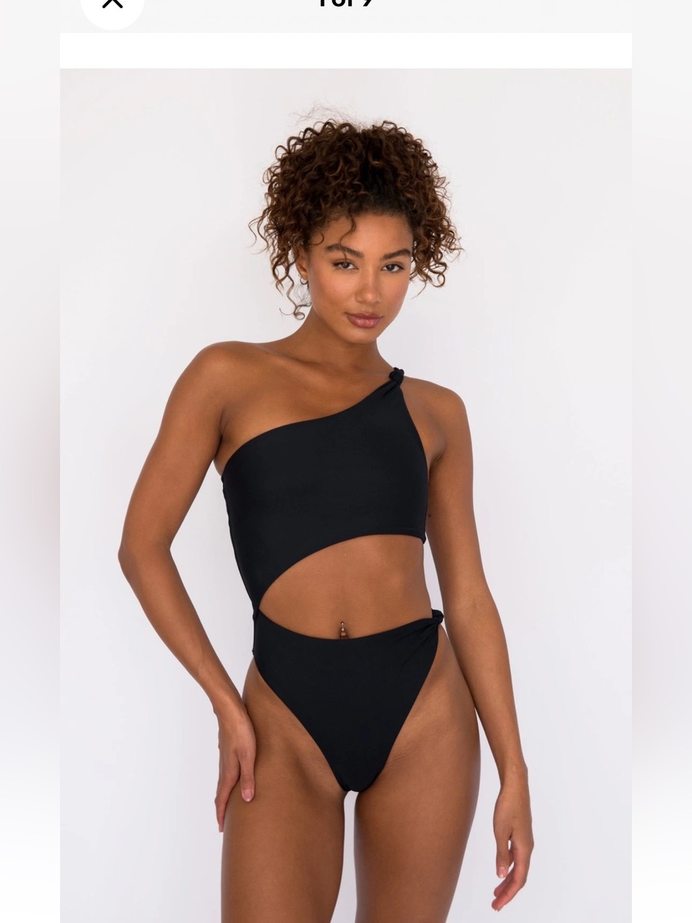 Skatie Nicole One Piece Swimsuit Side Cut Out Large L
